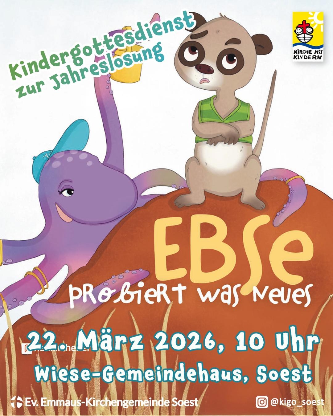Kindergottesdienst am 22.03.2026